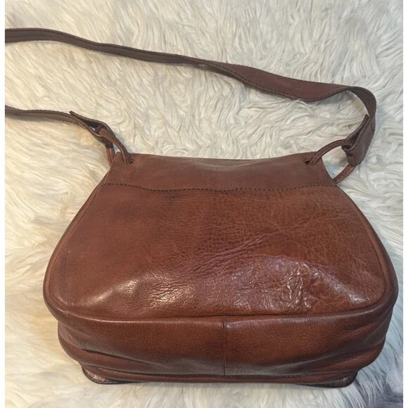 VTG 70s F.Clegg Genuine, Leather Shoulder Bag Purse Frank Clegg Boho Western - Picture 12 of 15